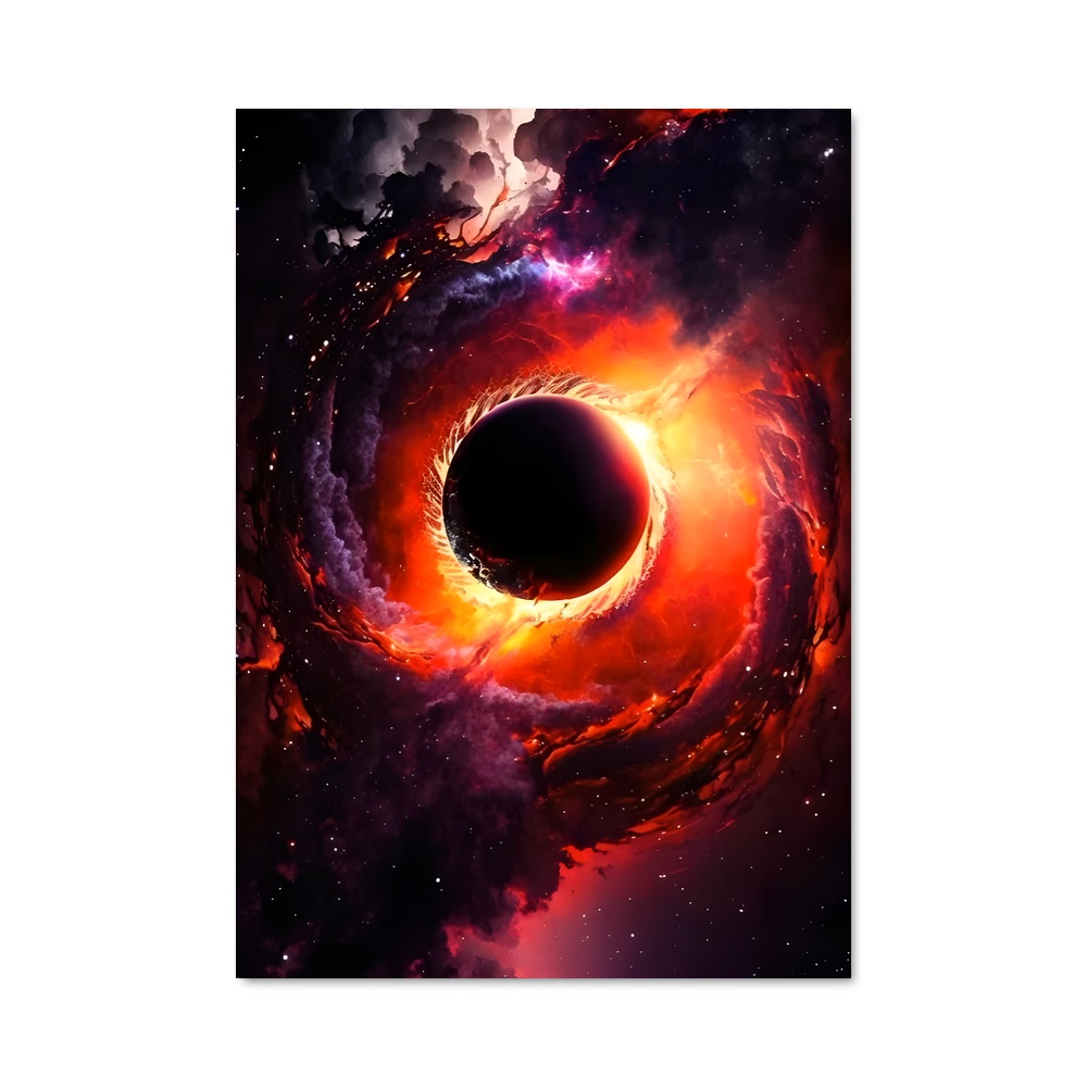 Poster énigmatique du trou noir